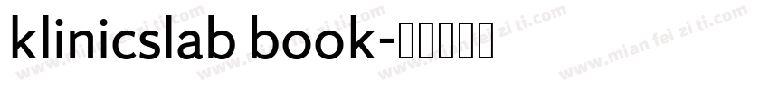 klinicslab book字体转换